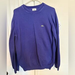Lacoste Men's Vibrant Purple Crewneck Sweater